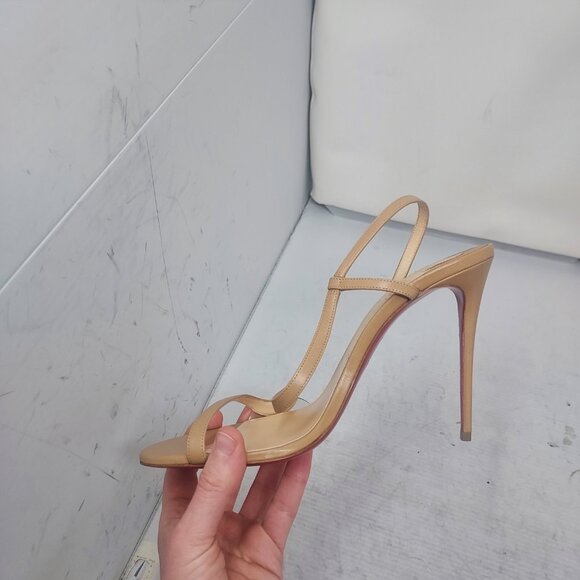 CHRISTIAN LOUBOUTIN Rosalie Strass Nude Strappy Heel Sandal - Picture 6 of 16